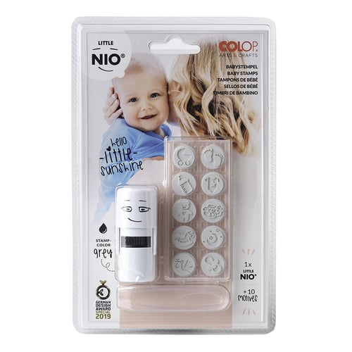 10 Babymotiv, svart, Colop A & C Little NIO