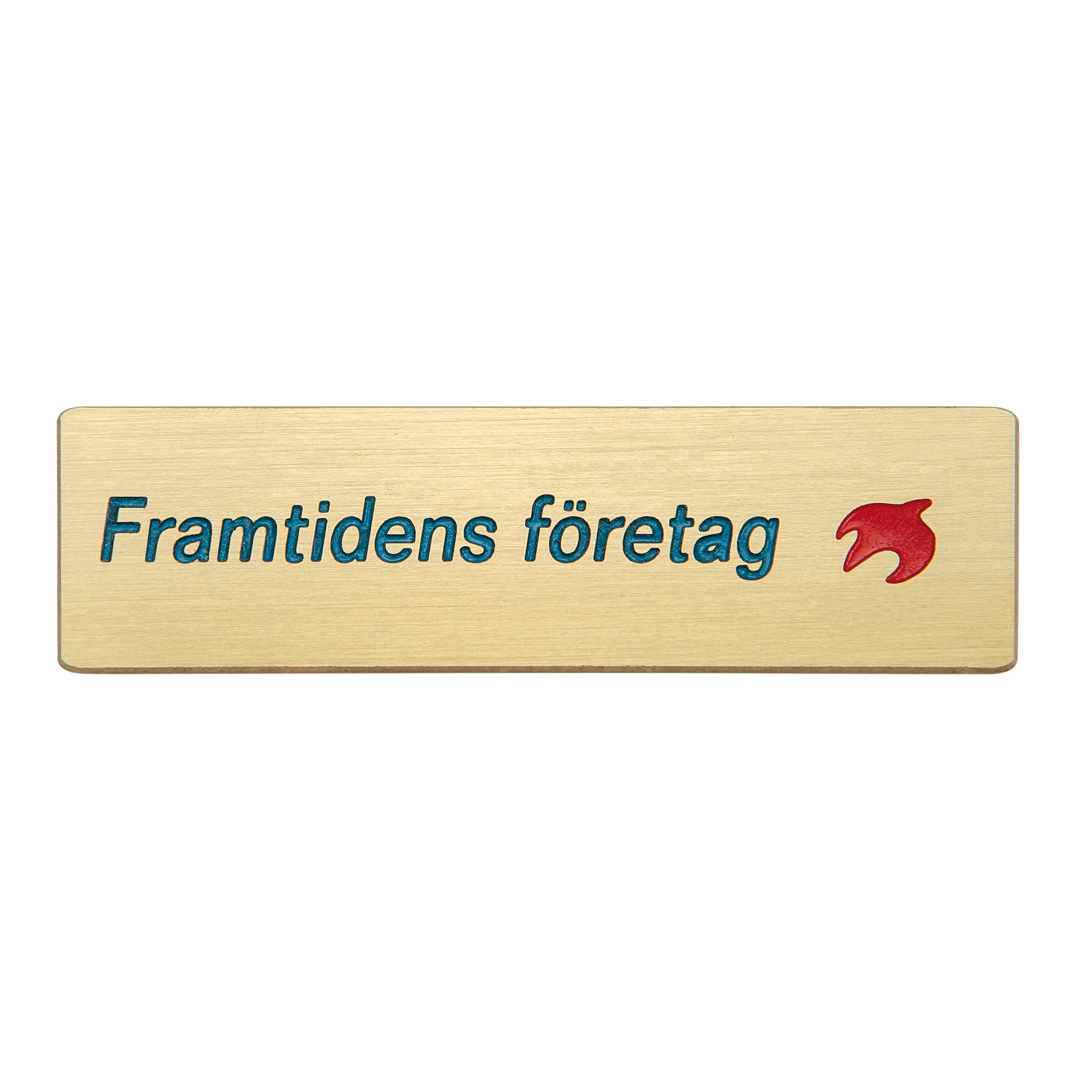 Graverad 2-Färgs metall Mässing Rektangulär Namnbricka