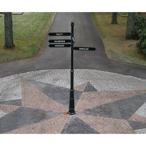 Vägvisare Multi 700x130 mm – Diam. 60 mm