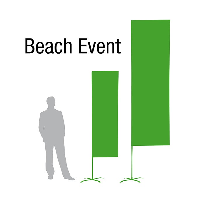 Beachstång till Beachflagga Event 240 cm