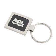 Square Metall/Svart - Nyckelring