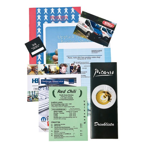 A5 Folder 4 sidig med 4-färgstryck