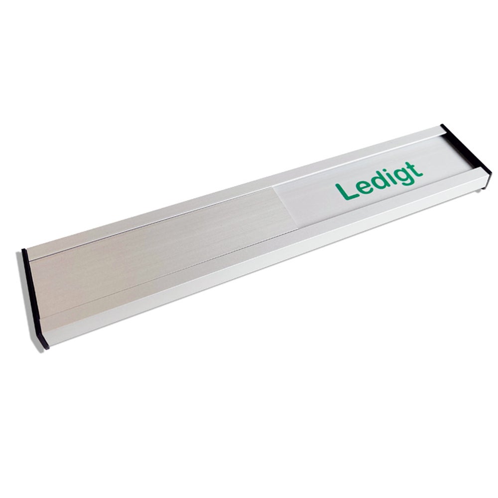 Skjutpanel 200x40 mm – Plan, Ledigt/Upptaget Röd/Grön