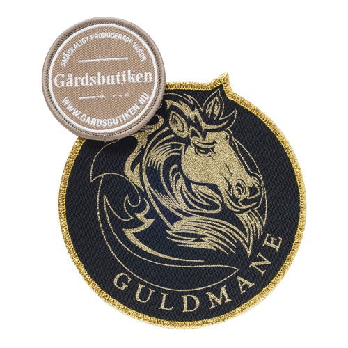 Vävda tygmärken 75 mm