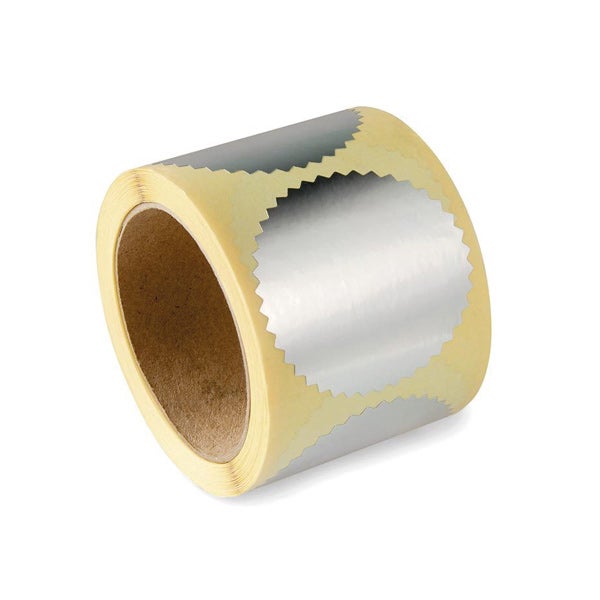 Tillbehör till Präglingspress – Silveretikett 250 st, Ø 55 mm