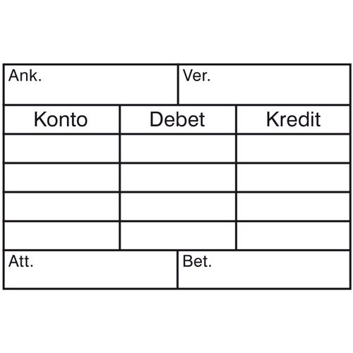 Konteringsstämpel 60x39 mm – EOS UG 1, Svart (Svenskt Arkiv)