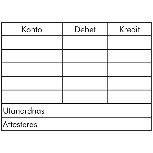 Konteringsstämpel 78x56 mm – EOS UG 5, Svart (Svenskt Arkiv)