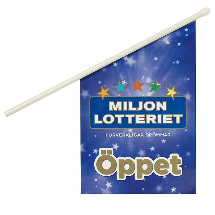 Fasadflagga 600x400 mm – PVC