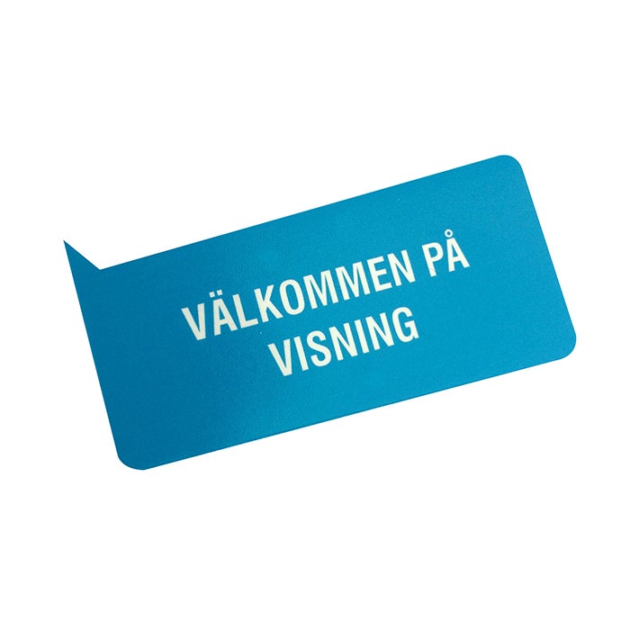 Special plast Vit - 4-färg Namnbricka