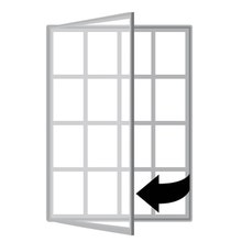 Informationstavla 1000x1350 mm – Modell 1000, Svart