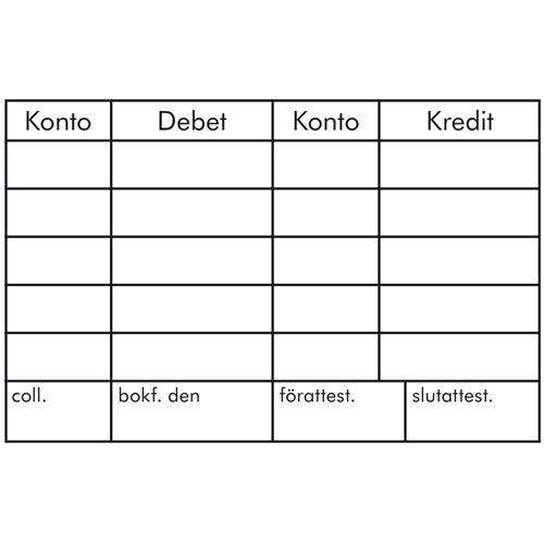 Konteringsstämpel 78x50 mm – EOS UG 4, Svart (Svenskt Arkiv)