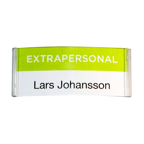 Namnbricka Atlantis grön - EXTRAPERSONAL