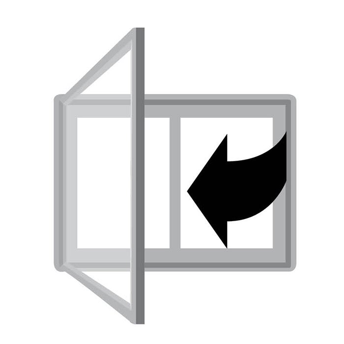 Informationstavla 550x400 mm – Tradition, Plexichoc, svart