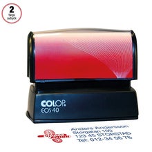 Stämpel 59x23 mm – Colop EOS 40, 2-färgad