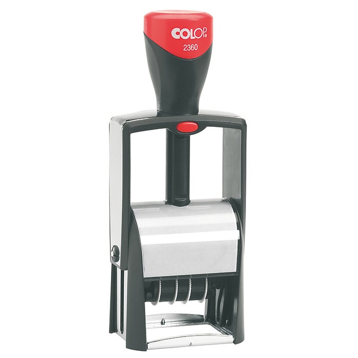 Datumstämpel 45x30 mm – Colop S2360 Stativ, Grön