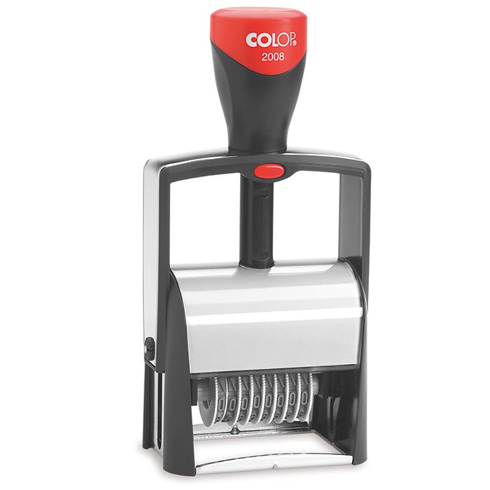 Nummerstämpel 35x5 mm – Colop Stativ S2008