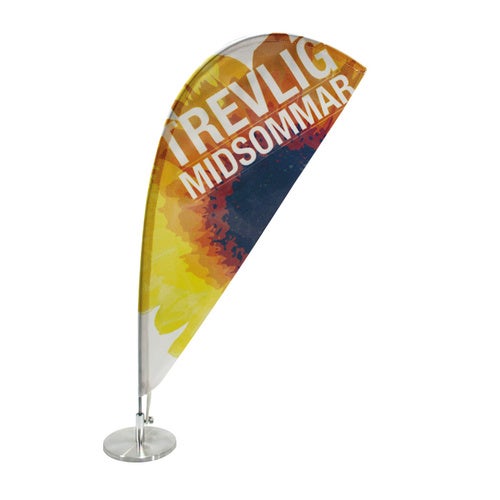 Flagga, inkl. fot och stång (Trevlig Midsommar)