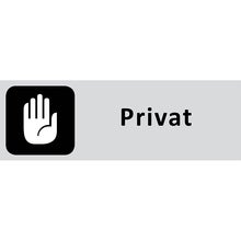 Informationsskylt Privat 225x80 mm