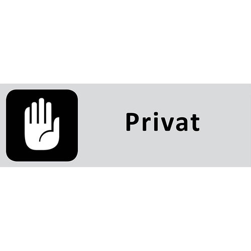 Informationsskylt Privat 225x80 mm