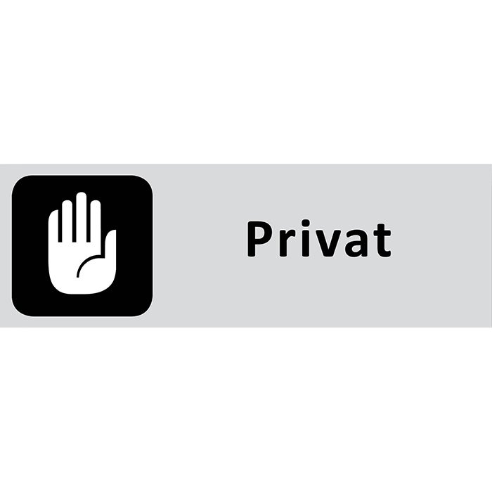 Informationsskylt Privat 225x80 mm