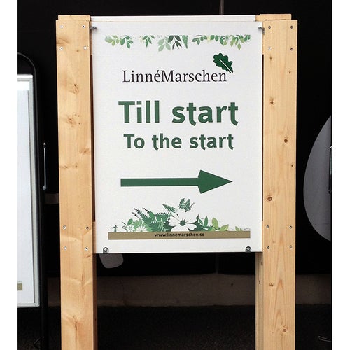 Kanalplastskylt 500x1000 mm – ensidigt tryck