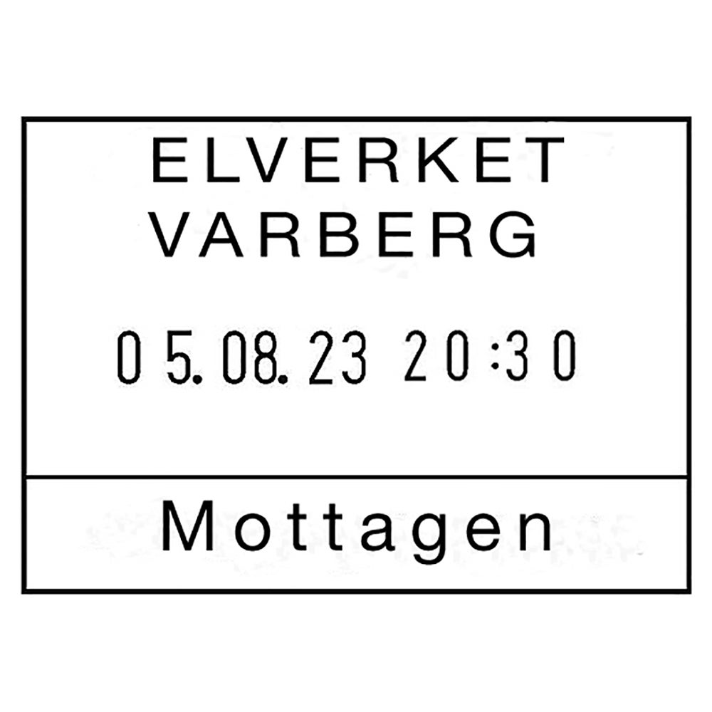 Elektrisk stämpel Reiner 925 datum, tid och textplatta